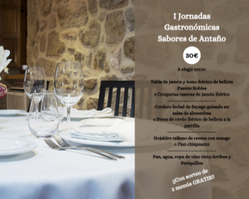 I Jornadas Gastronómicas Sabores de Antaño