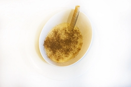 Homemade Custard with Biscuit