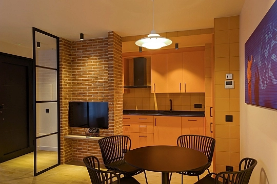 Cocina de los Apartamentos Doña Urrca